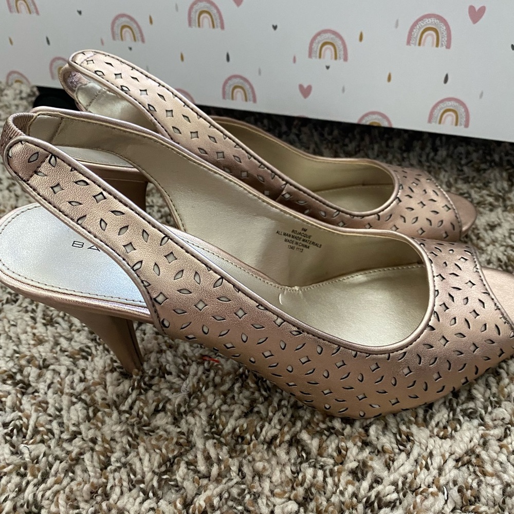Bandolino Peep Toe Slingback Heels